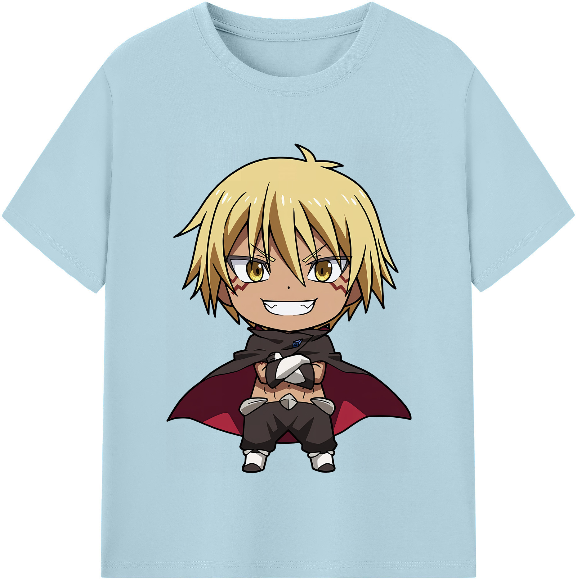 （画像用） 転スラ Regarding Reincarnated to Slime 綿100％半袖Tシャツ（フロントプリント）